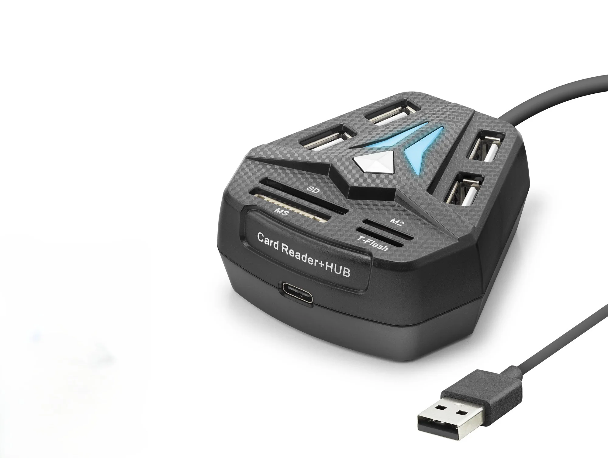 Usb Hub Kart Okuyucu 8 Port Siyah A068B Usb Hub Kart Okuyucu 8 Port Siyah A068B