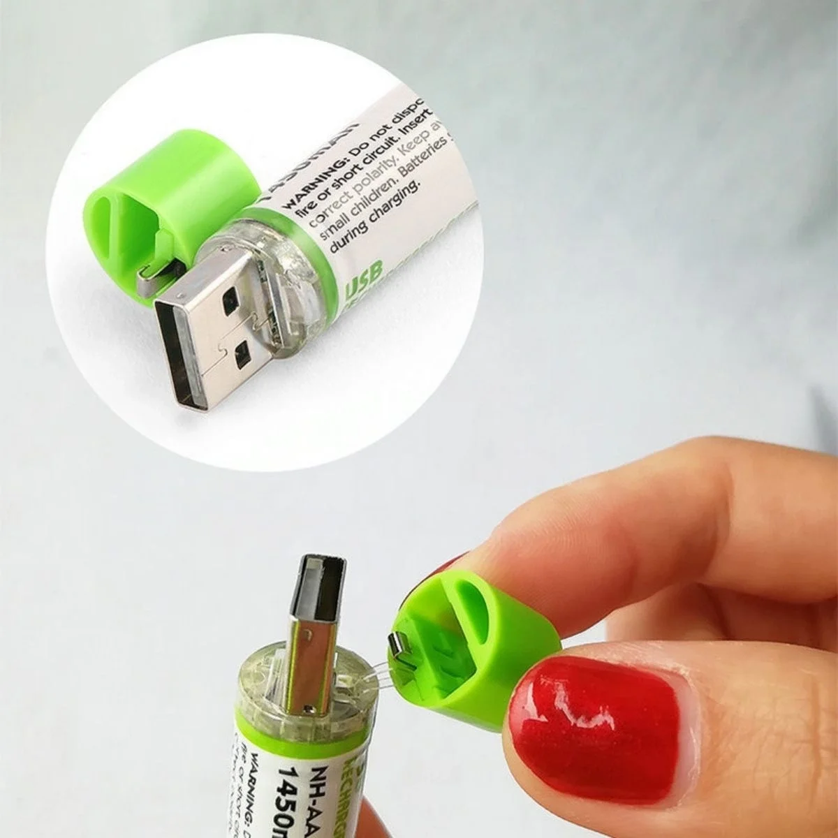 Usb ile Şarj Olabilen 2 li 1450 mah Lityum Kalın Şarjlı Kalem Pil Fiyatı, Yorumları ve Özellikleri