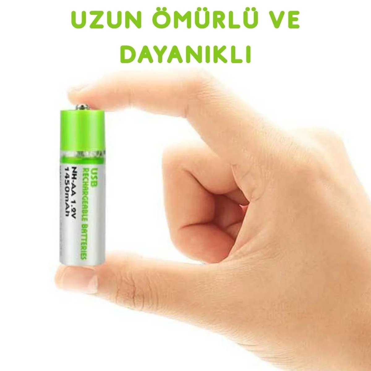 Usb ile Şarj Olabilen 2 li 1450 mah Lityum Kalın Şarjlı Kalem Pil Fiyatı, Yorumları ve Özellikleri