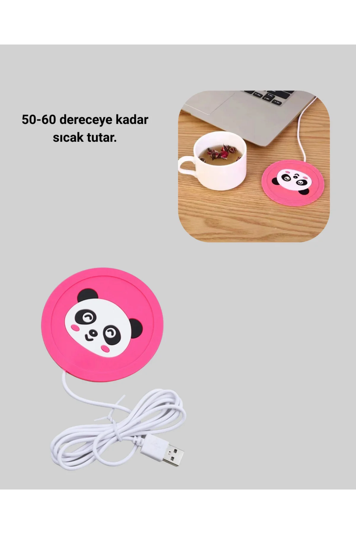 Usb Isıtıcı Bardak Altlığı Sevimli Figürlü 50–60° Anında Isıtma Teknolojili Usb Isıtıcı Bardak Altlığı Sevimli Figürlü 50–60° Anında Isıtma Teknolojili - Görsel 3