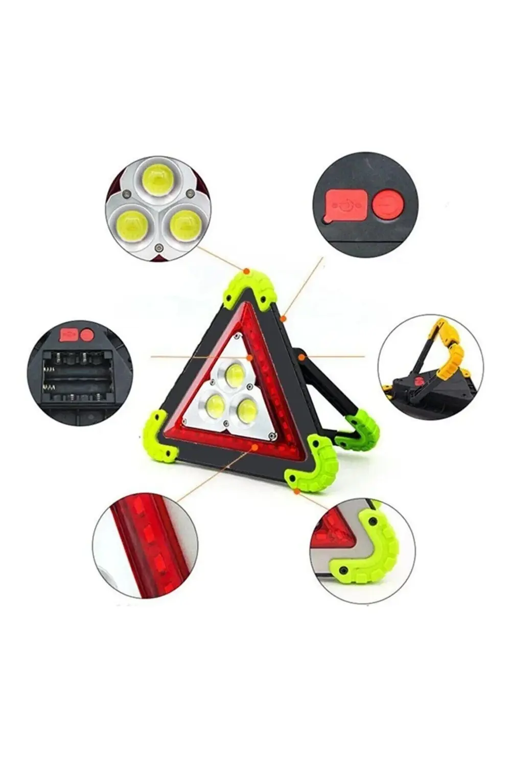 Usb Kablolu Çok Fonksiyonlu Reflektör Işıklı Ikaz Lambası %50 Eks