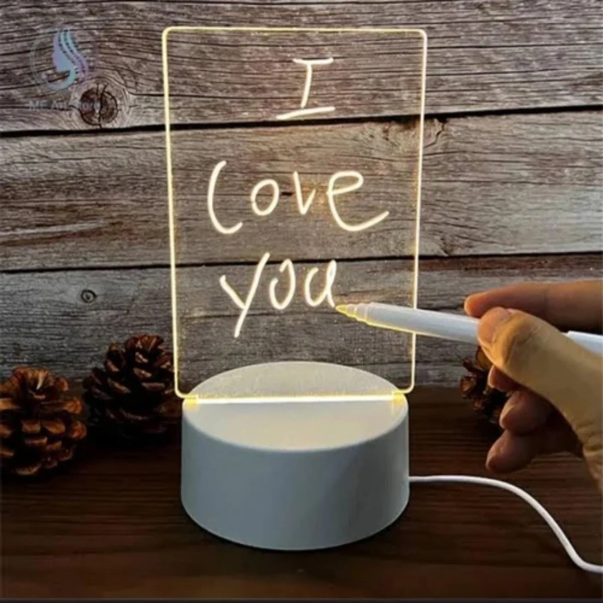 USB Kablolu Işıklı Kendiliğinden Beyaz Kalemli-Silgili Kreatif 3D Görselleştirme LED Lambası Fiyatı, Yorumları ve Özellikleri