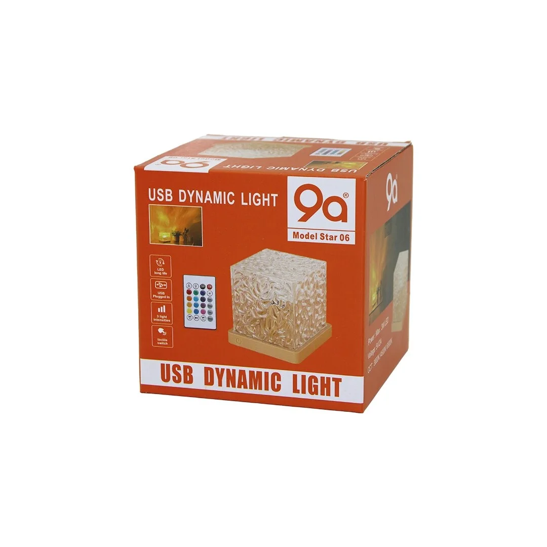 Usb Kumandalı Rgb Su Desenli Mika Kristal Plastik Gece Lambası 9.5x9.5cmx11.5cm Bx40 Fiyatı, Yorumları ve Özellikleri
