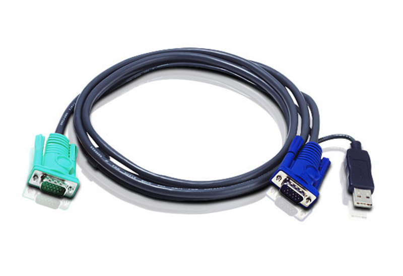 USB KVM (Keyboard/Video Monitor/Mouse) Switch İçin Kablo, 1.80 me