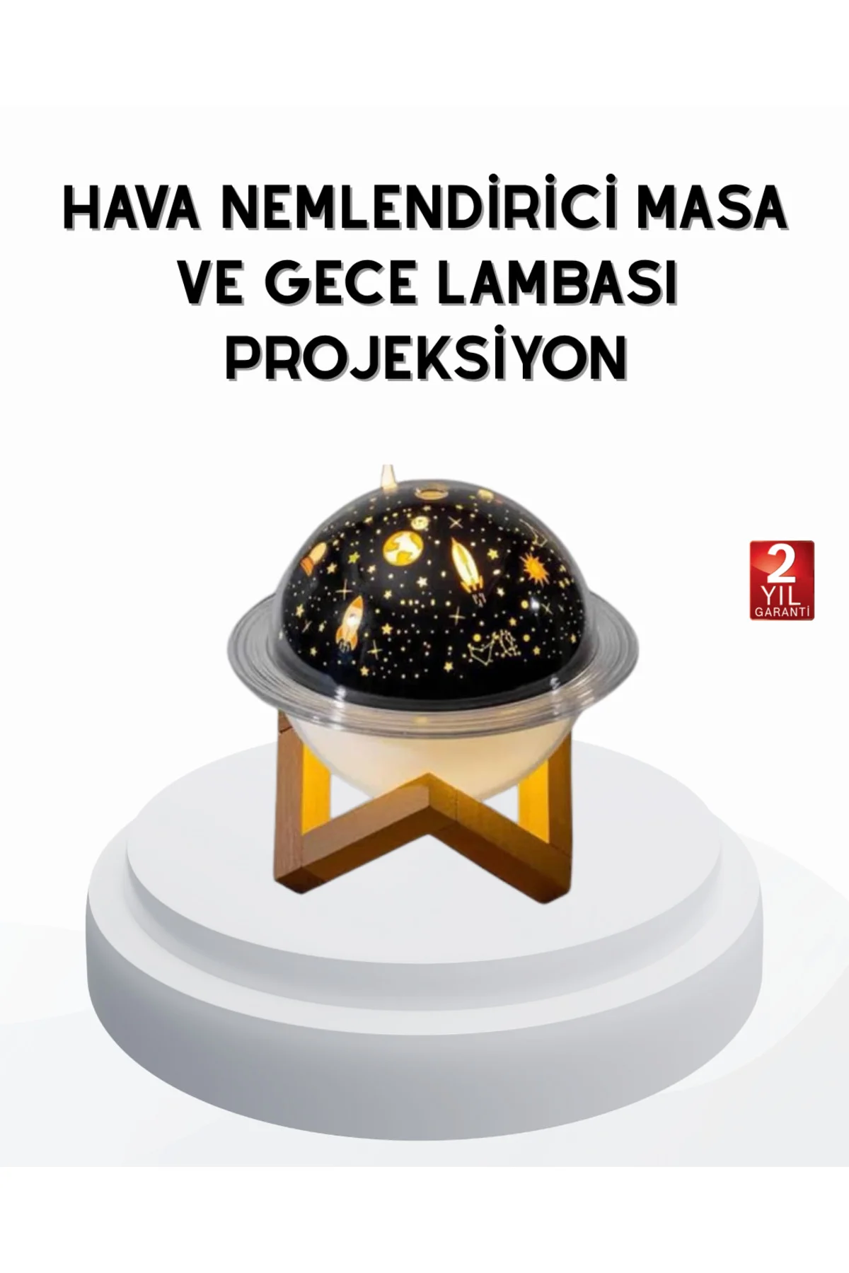 USB Mini Hava Nemlendirici ve Projeksiyon Lamba – Taşınabilir, Sessiz, Dekoratif Aromaterapi Cihazı