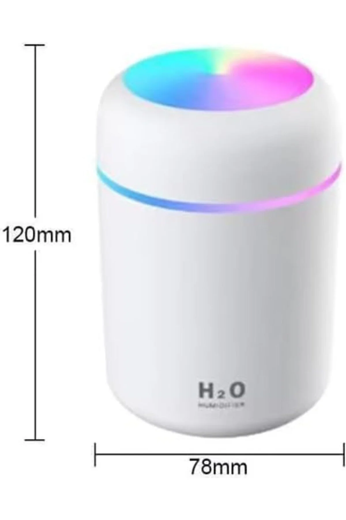 USB Mini LED Hava Nemlendirici – 300 ml Ultrasonik Sessiz Buhar & Otomatik Kapanma | Ev, Ofis, Araç