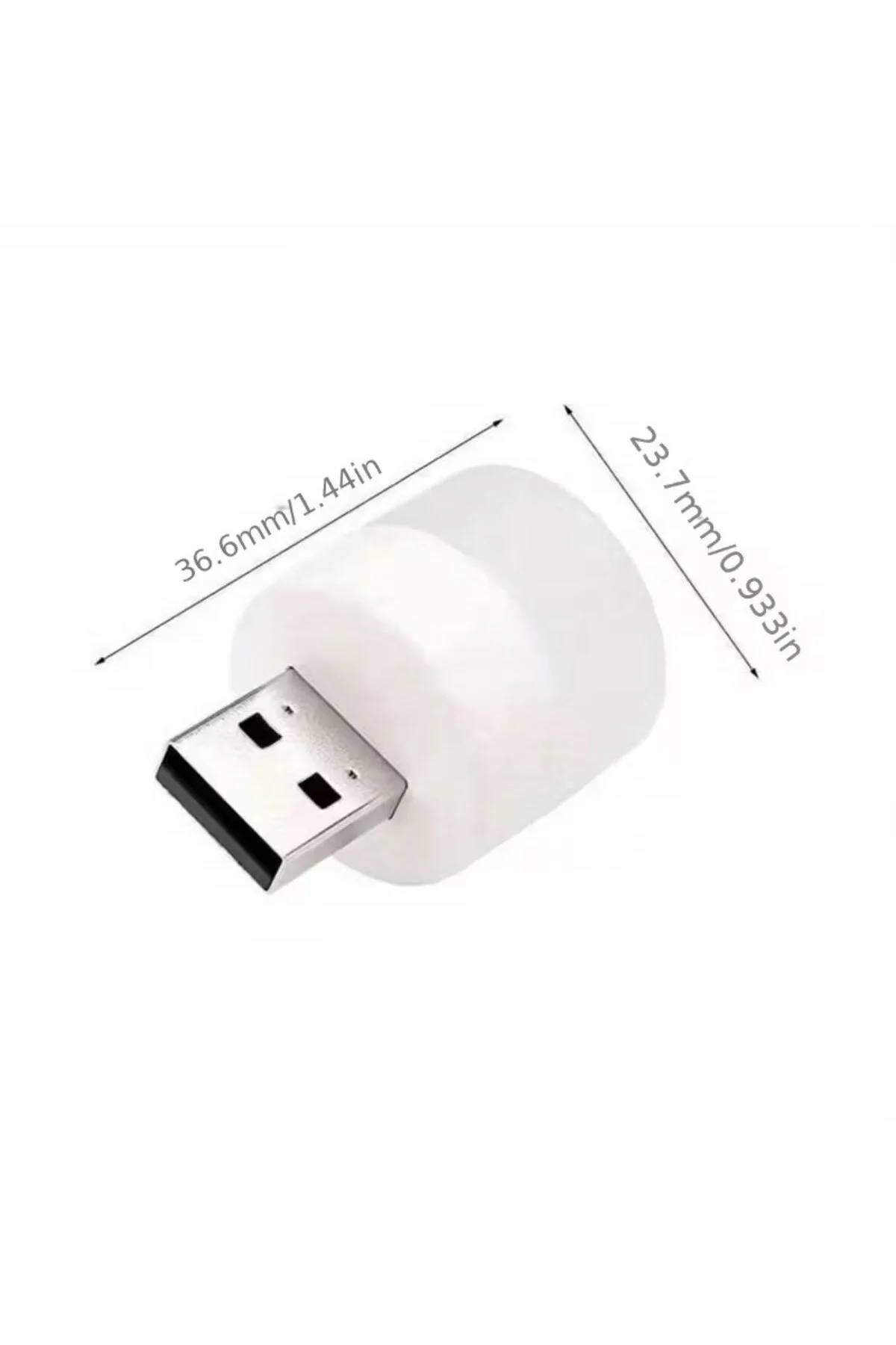 USB Mini Top LED 10’lu – Sıcak Renkli Gece Lambası, Enerji Tasarr