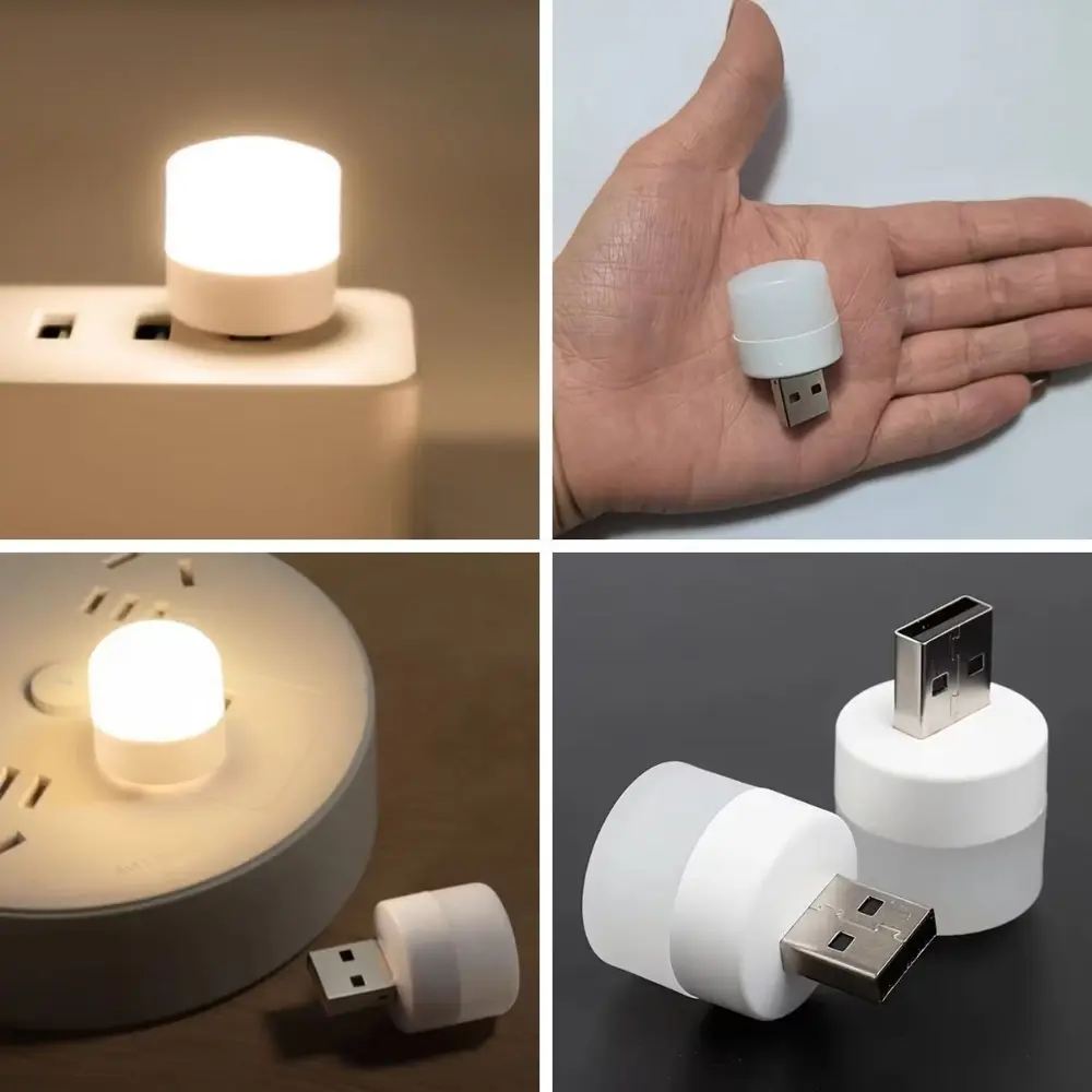USB Mini Top LED 10’lu Aydınlatma Seti – Sıcak Renkli Gece Lambas