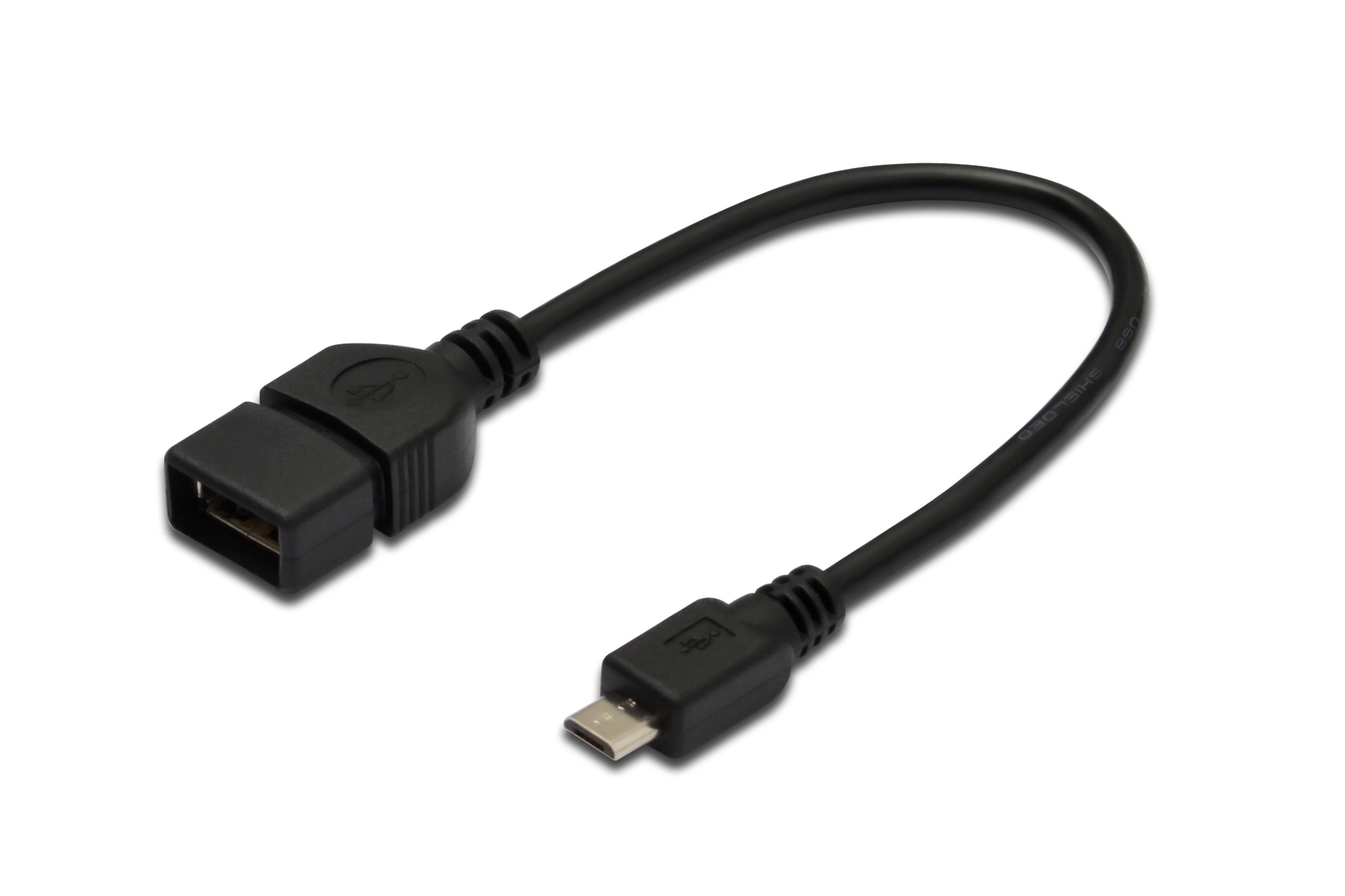 USB On-The-Go (OTG) Kablosu, 0,20 metre, AWG 28, USB A, dişi - Mi