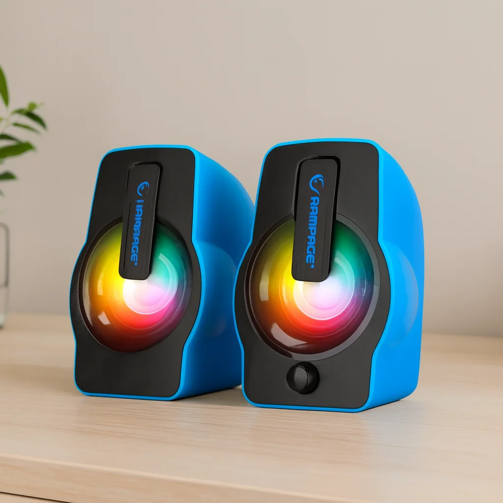 USB RGB Işıklı 1+1 6W Multimedya Hoparlör Seti Fiyatı, Yorumları ve Özellikleri