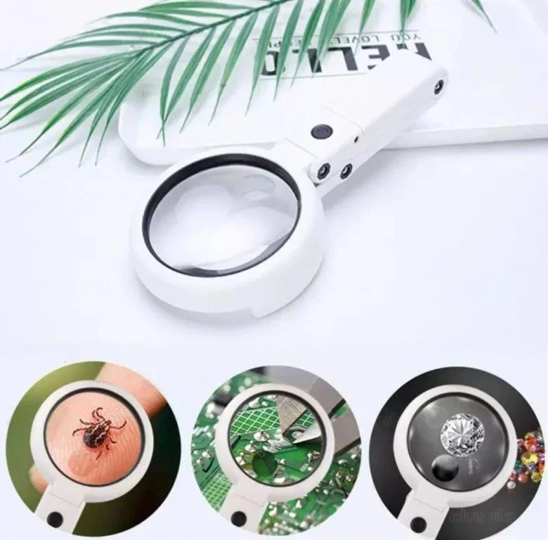 USB Şarj Edilebilir Katlanabilir Büyüteç | 3.5X 10X 8 LED'li Taşınabilir Büyüteç Fiyatı, Yorumları ve Özellikleri