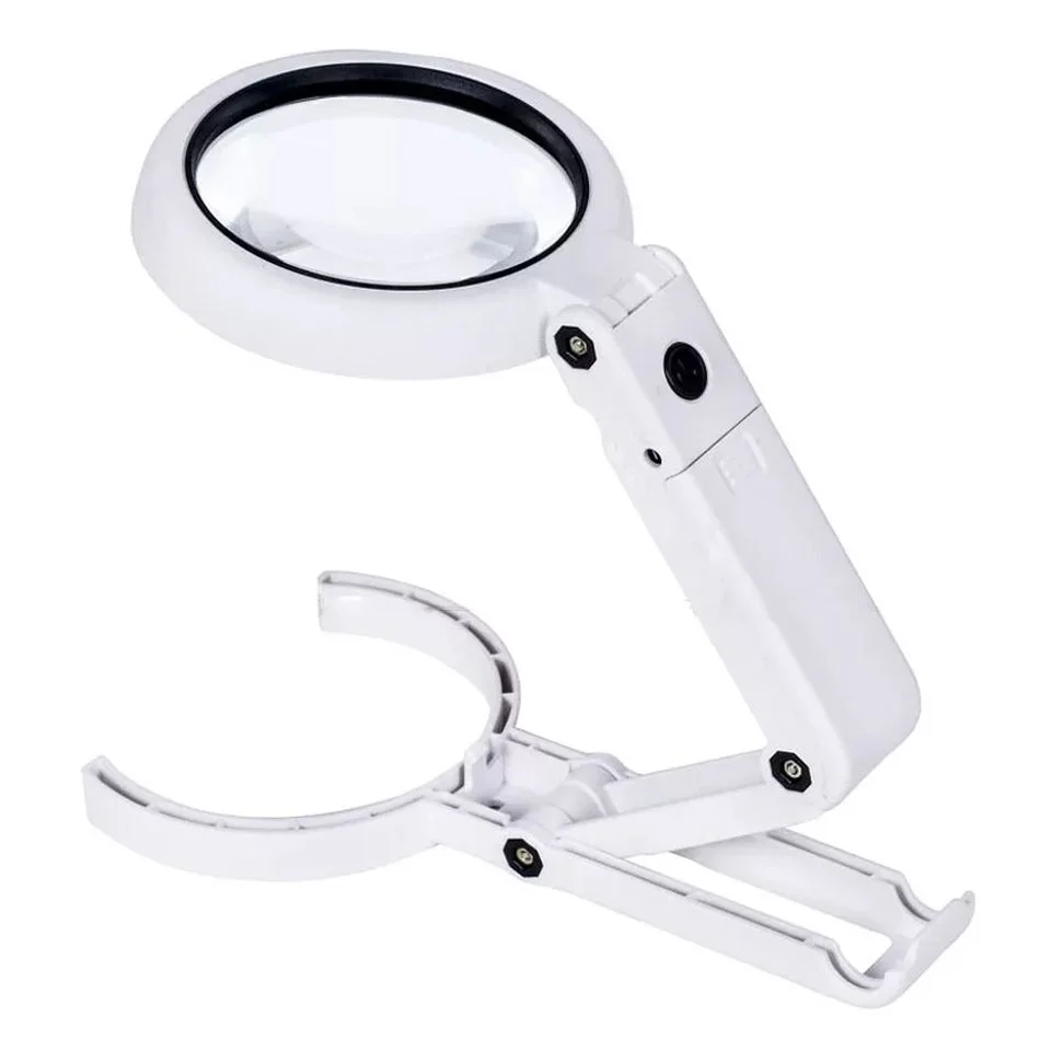 Usb Şarj Edilebilir Katlanabilir 3.5 - 10X Büyüteç 8 Ledli Masa Ve Eliçin Büyüteç FS90RC Usb Şarj Edilebilir Katlanabilir 3.5 - 10X Büyüteç 8 Ledli Masa Ve Eliçin Büyüteç FS90RC