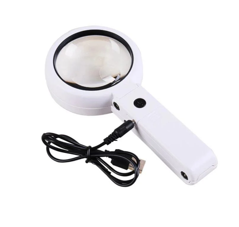 USB Şarj Edilebilir Katlanabilir Büyüteç | 3.5X 10X 8 LED'li Taşınabilir Büyüteç Fiyatı, Yorumları ve Özellikleri