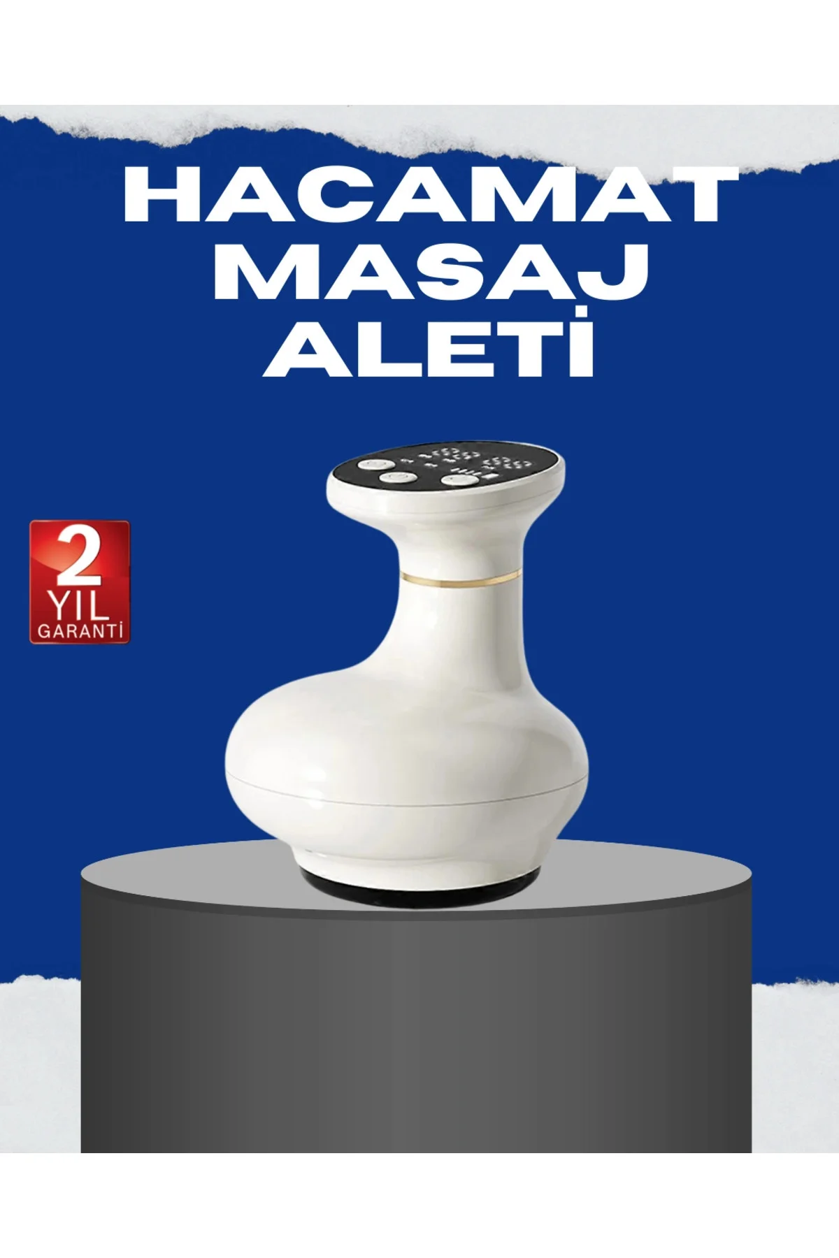 USB Şarjlı 3 Fonksiyonlu Masaj Aleti Kupa Terapisi ve Gua Sha