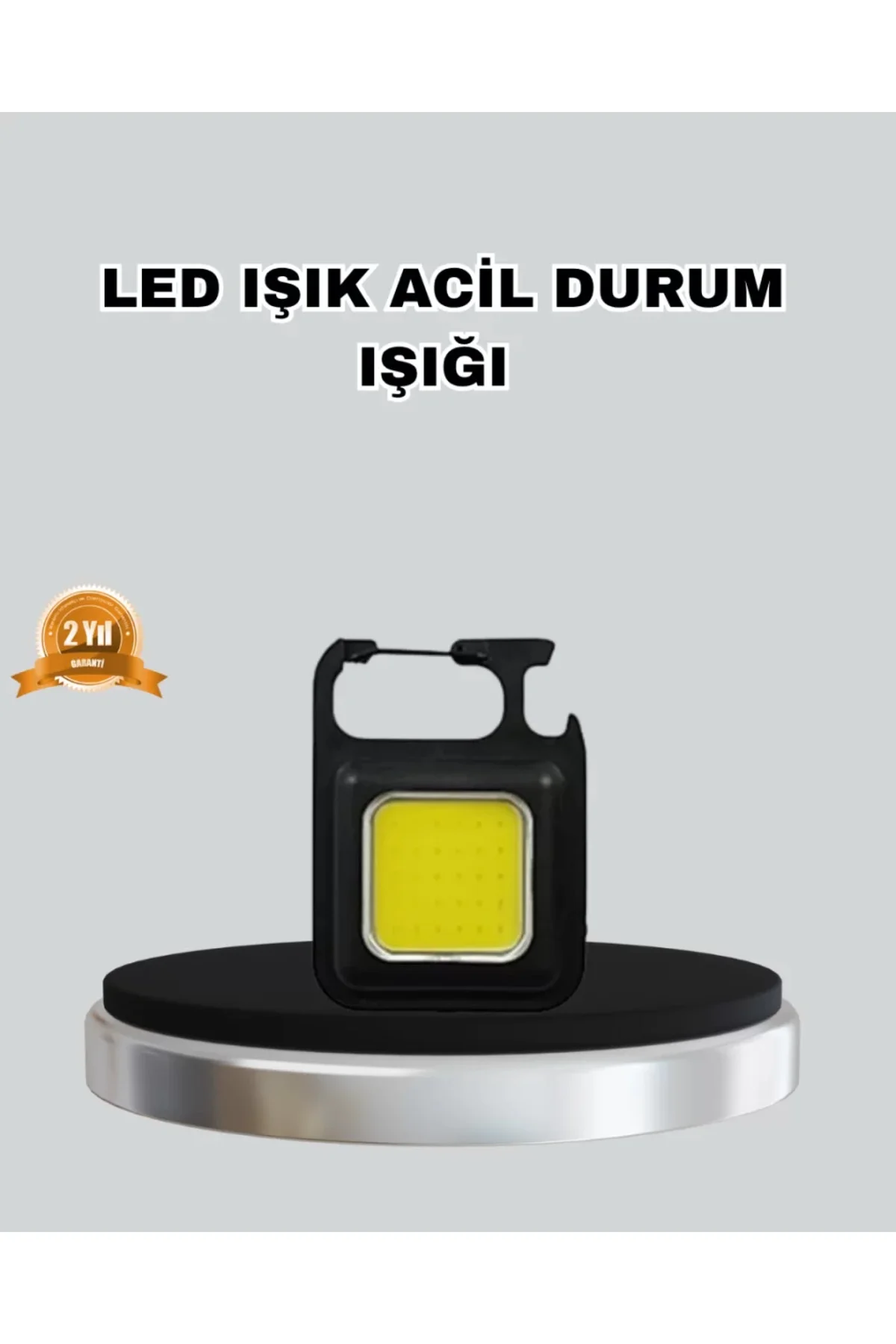 USB Şarjlı 800 Lümen LED Fener – Mini Boy, 3 Işık Modlu, Anahtarl