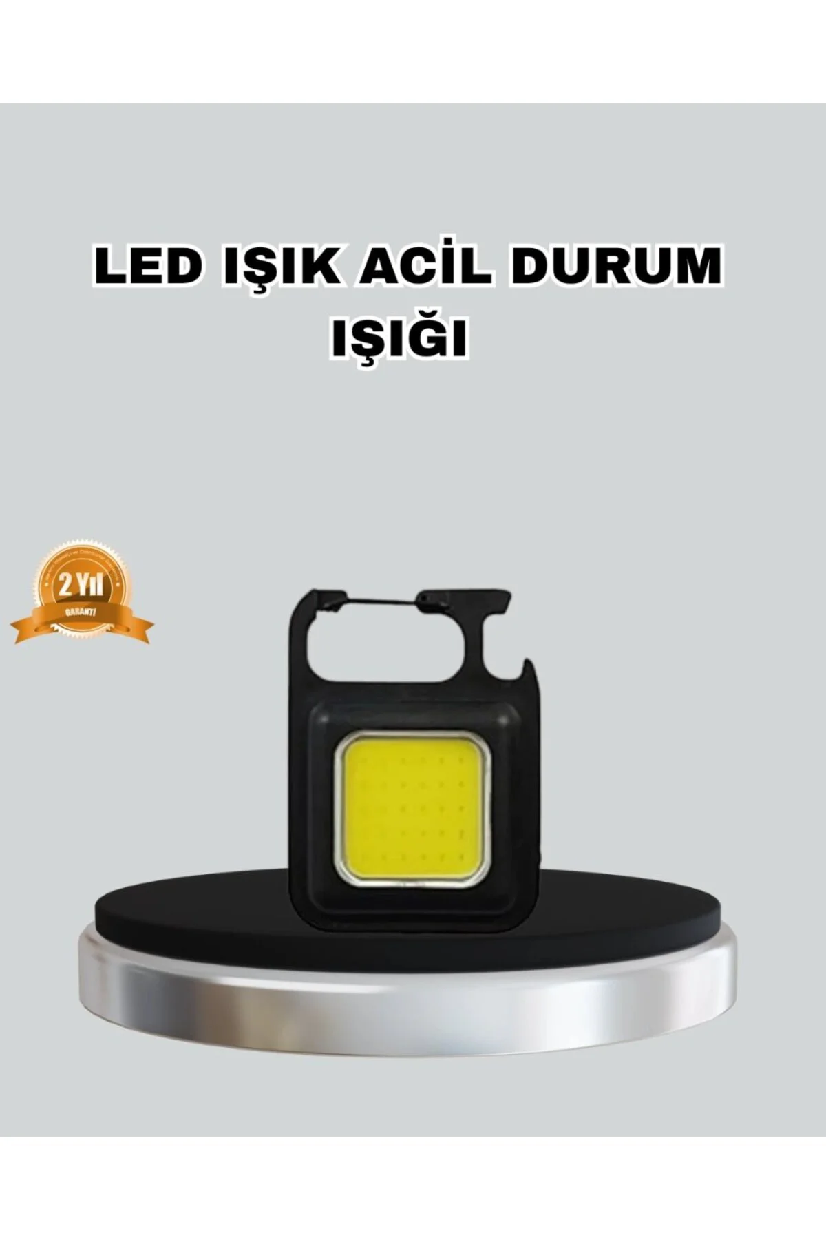 Usb Şarjlı 800 Lümen Led Fener – Mini Boy, 3 Işık Modlu, Anahtarl