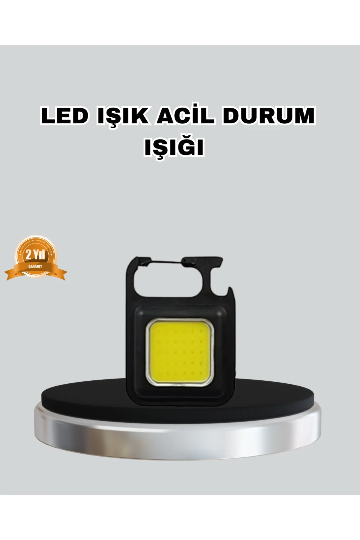 USB Şarjlı 800 Lümen LED Fener – Mini Boy, 3 Işık Modlu, Anahtarl