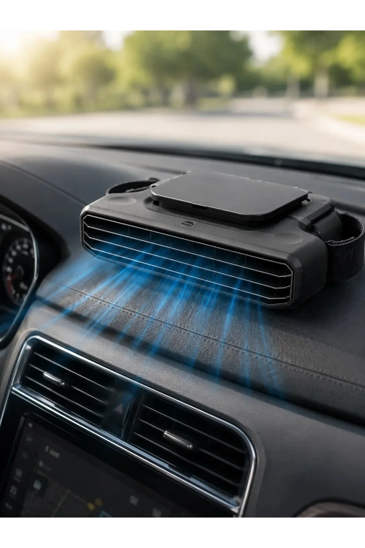USB Şarjlı Araç Boyun Soğutucu Fan 5 Kademeli Sessiz Çalışan Turbo Fan