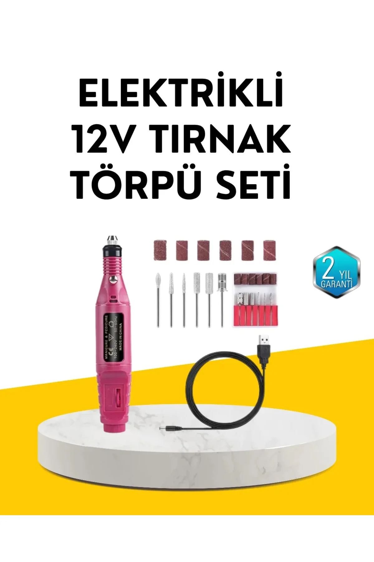 USB Şarjlı Çok Fonksiyonlu Tırnak Bakım Cihazı USB Şarjlı Çok Fonksiyonlu Tırnak Bakım Cihazı