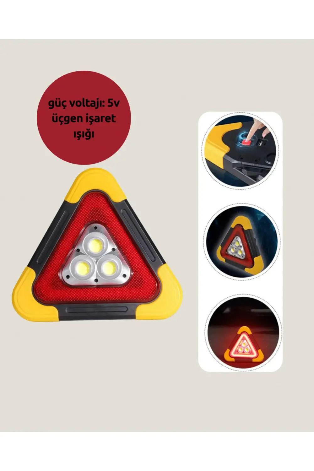 USB Şarjlı Çok Modlu Acil Durum Feneri