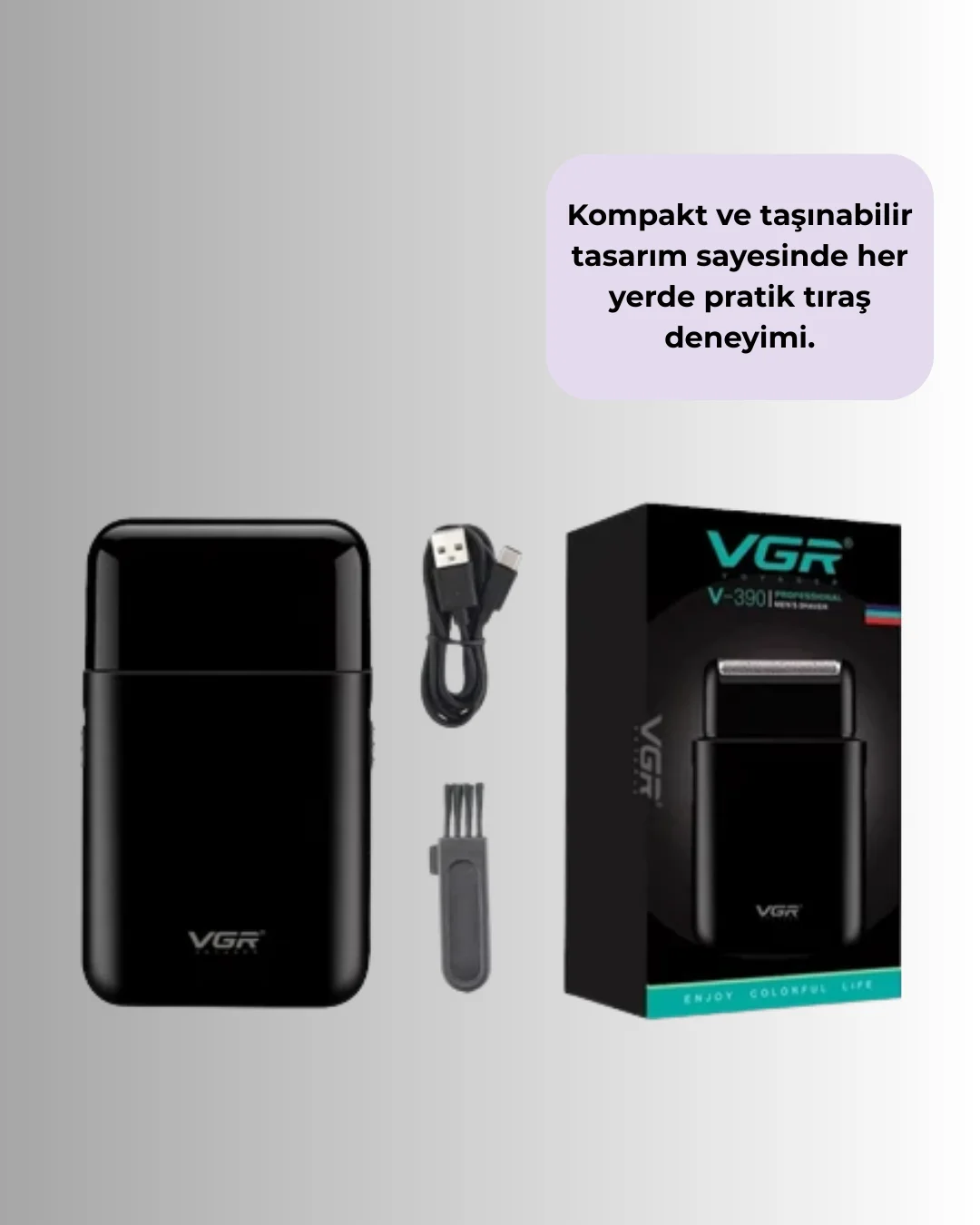 USB Şarjlı Erkek Tıraş Makinesi | Cilt Dostu ve Kompakt Tasarım
