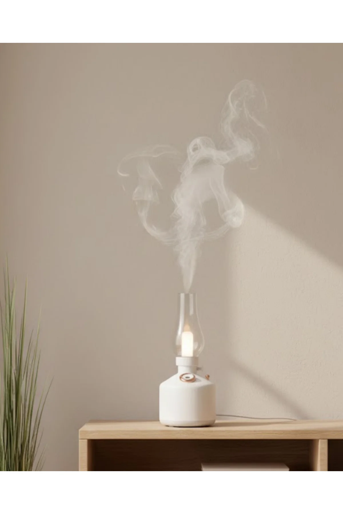 USB Şarjlı Gaz Lambası Modeli Nano Mist Aromaterapi Nemlendirici 280 ml