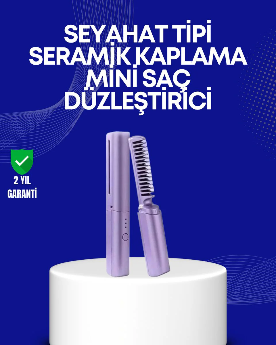 USB Şarjlı Kablosuz Saç Düzleştirici - Hızlı ve Pratik Saç Düzleştirme