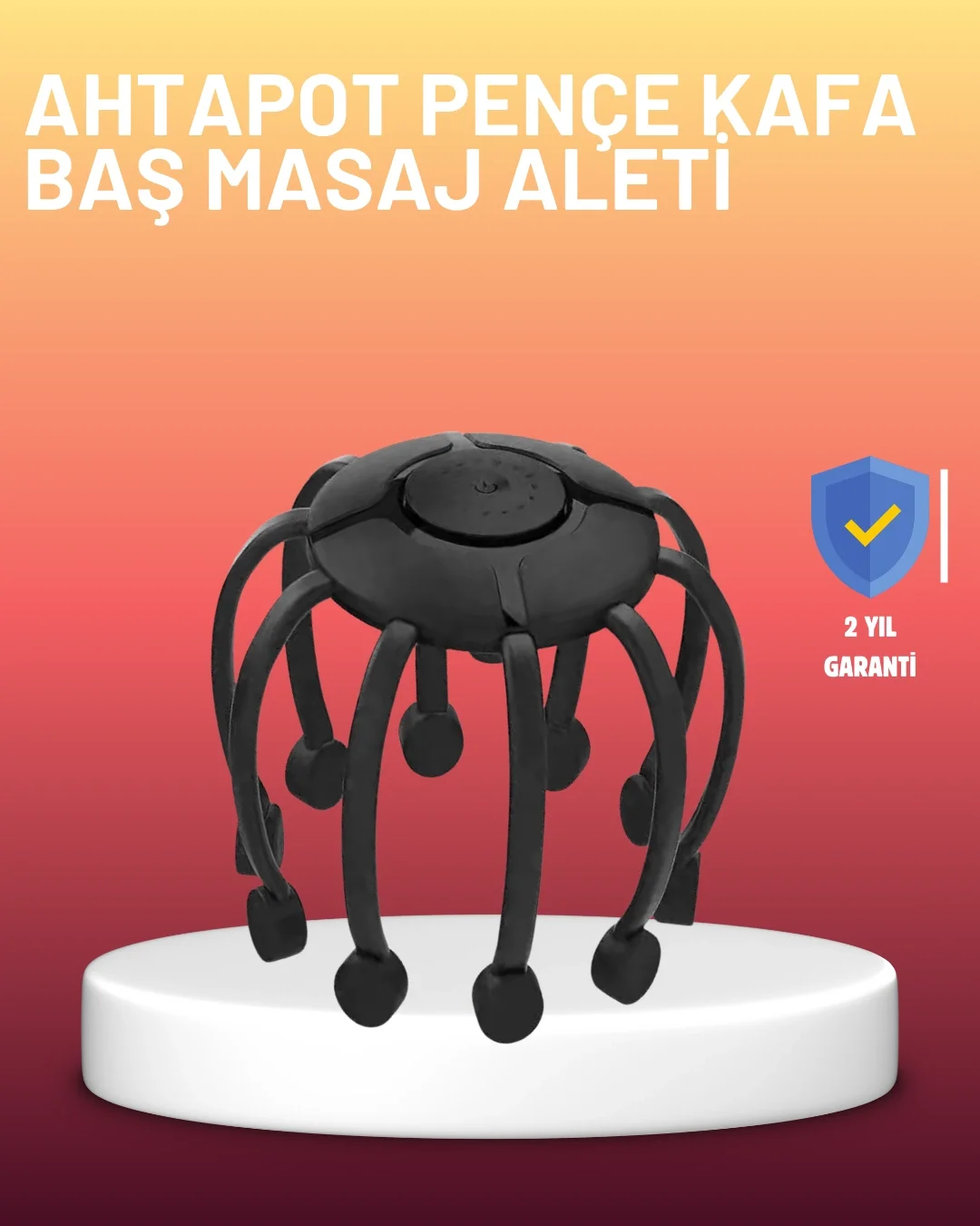 USB Şarjlı Kafa Masaj Aleti 3 Modlu 8 Başlıklı Stres Giderici Fiyatı, Yorumları ve Özellikleri