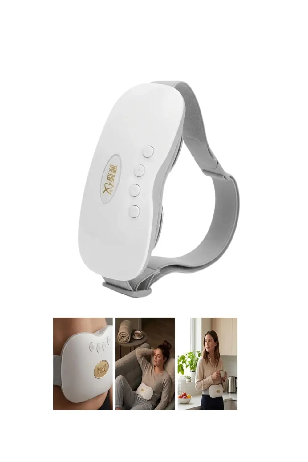 USB Şarjlı Kızılötesi Isıtmalı Titreşimli Kadın Bel ve Karın Masa