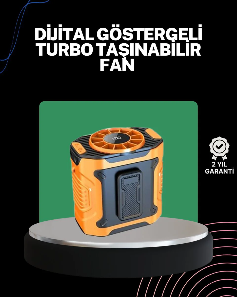 USB Şarjlı Kompakt El ve Boyun Fanı - Taşınabilir Soğutma Çözümü