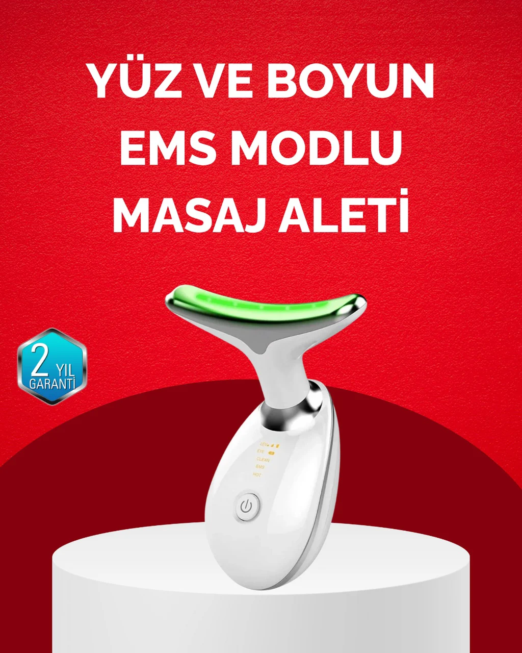 Usb Şarjlı Led Işık Terapili Yüz Boyun Bakım Cihazı - Lisinya Diğer