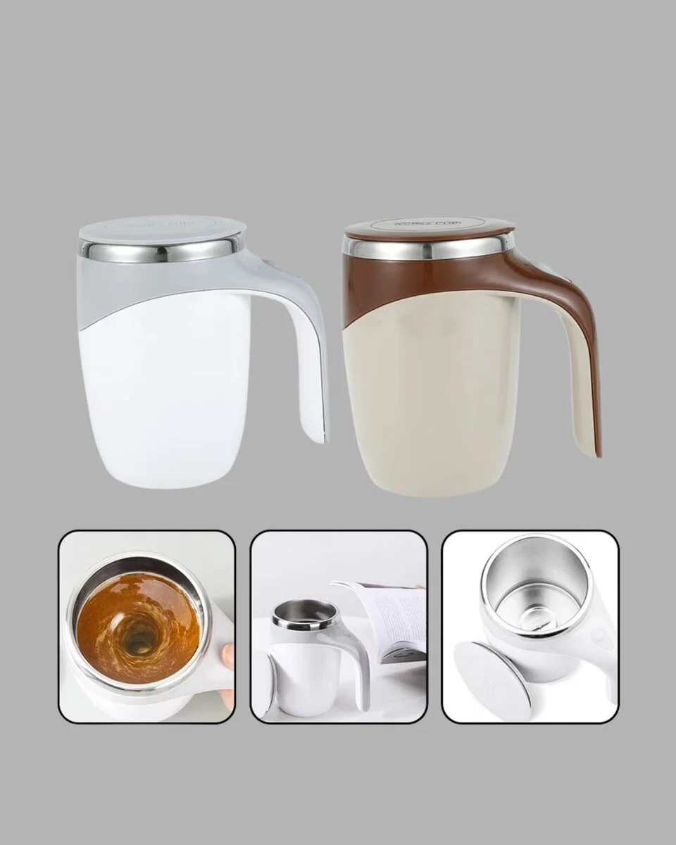 USB Şarjlı Manyetik Karıştırıcı Kupa - Otomatik Karıştırma, Kahve & Protein Shake İçin Pratik Çözüm