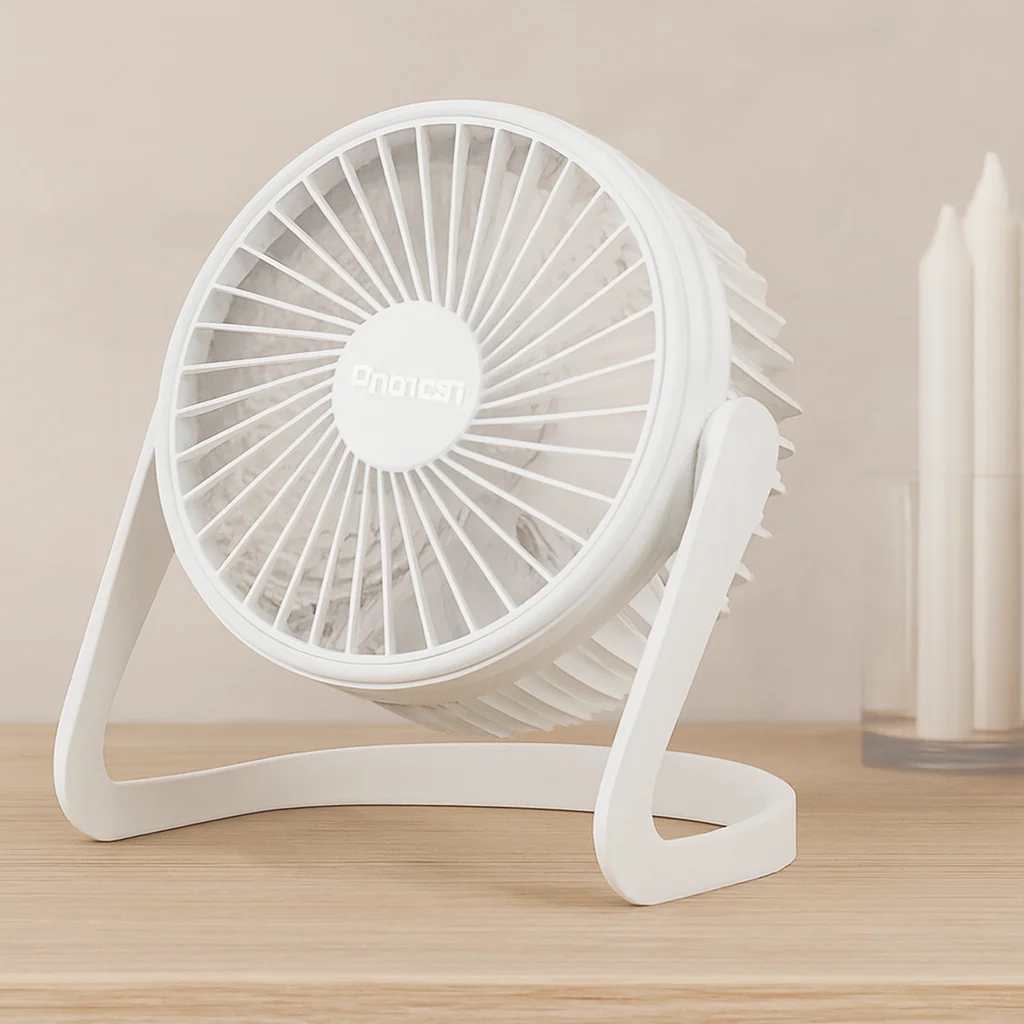 USB Şarjlı Masaüstü Fan 14.5x14.1 cm PVC Gövde Fiyatı, Yorumları ve Özellikleri