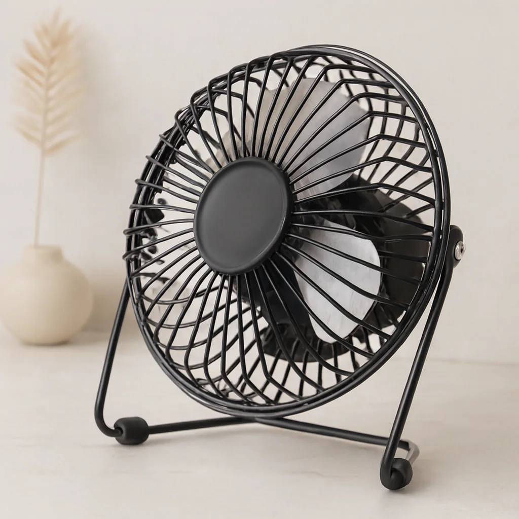 USB Şarjlı Metal Mini Masaüstü Fan 14.5x7.5x15 cm Fiyatı, Yorumları ve Özellikleri