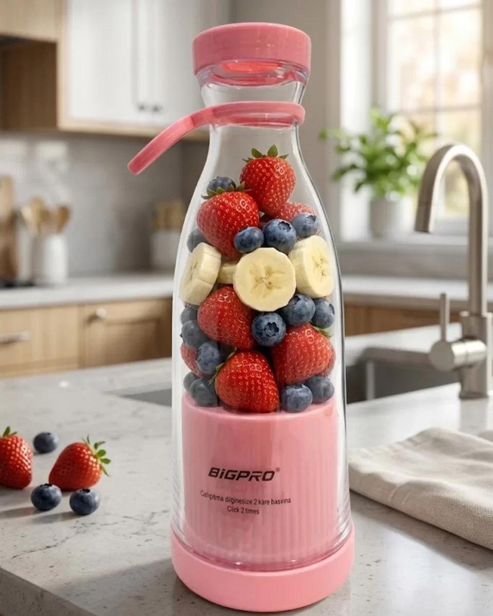 USB Şarjlı Mini Blender - Taşınabilir Smoothie Yapıcı ve Pratik Tasarım