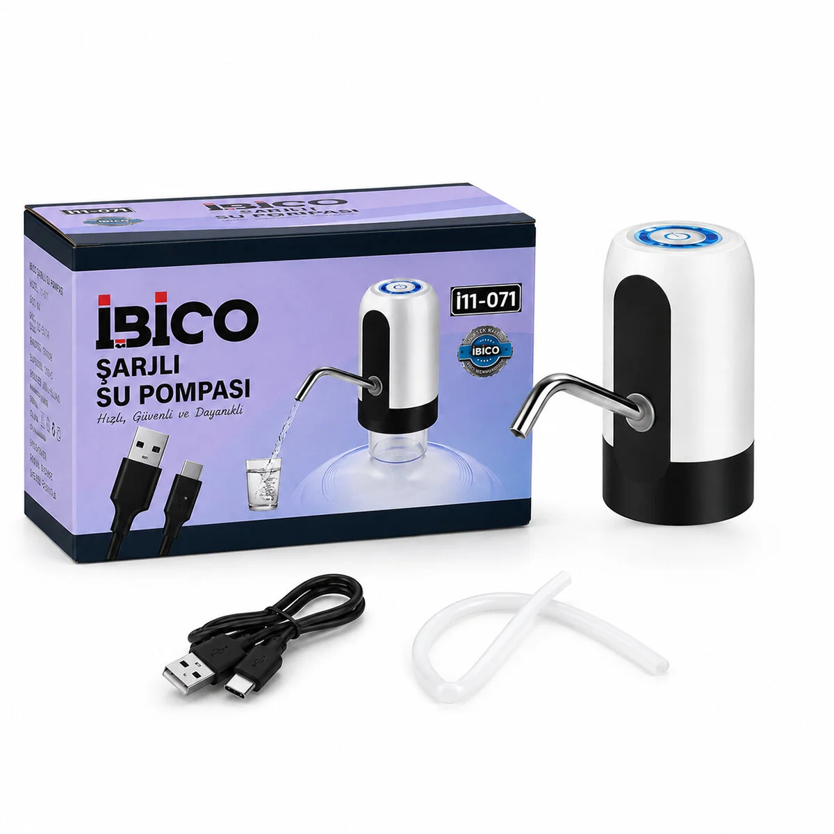 USB ŞARJLI - OTOMATİK DAMACANA SU POMPASI 4W - 800mAH İ11-071 USB ŞARJLI - OTOMATİK DAMACANA SU POMPASI 4W - 800mAH İ11-071