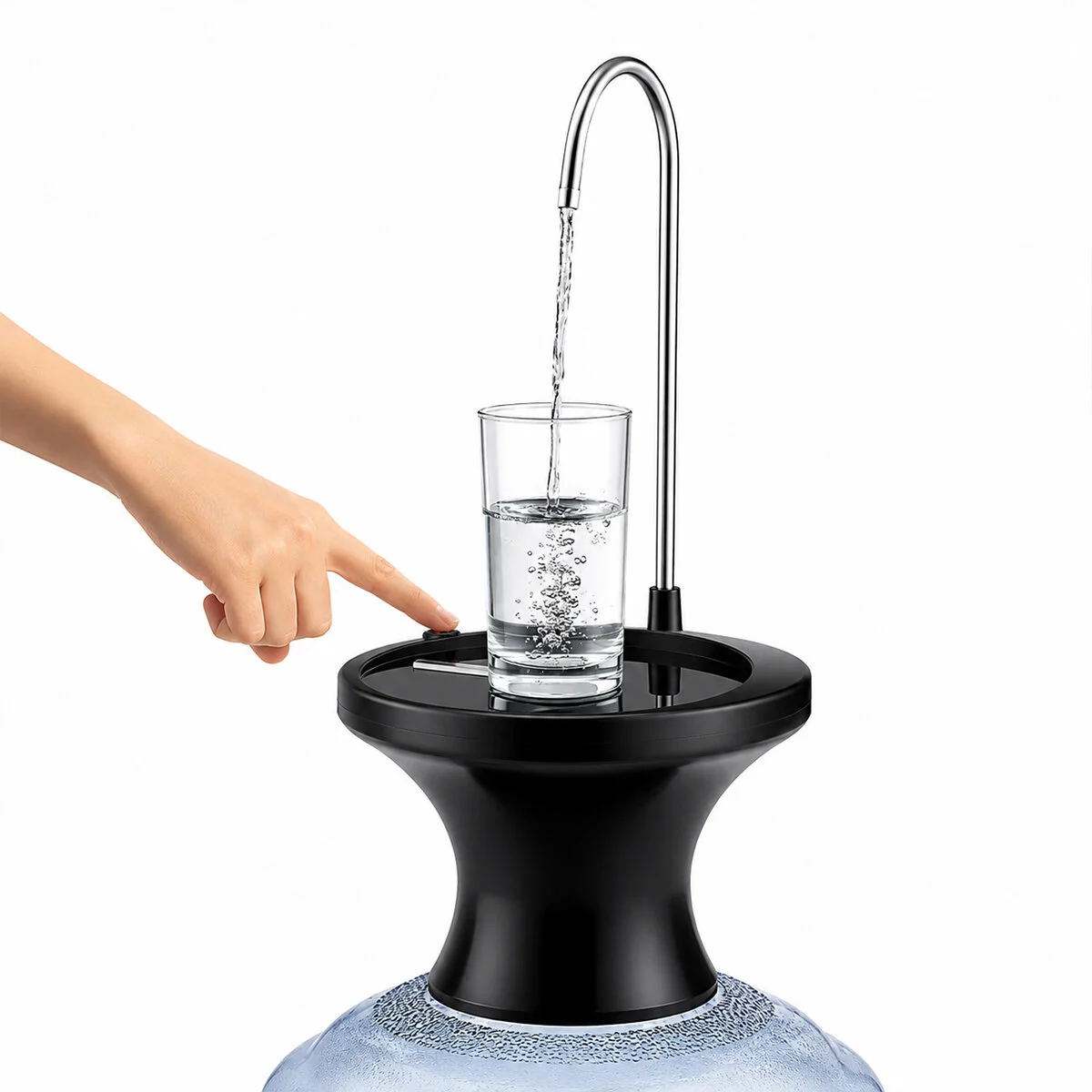 USB ŞARJLI - OTOMATİK DAMACANA SU POMPASI - STAND 360° BAŞLIK NRX