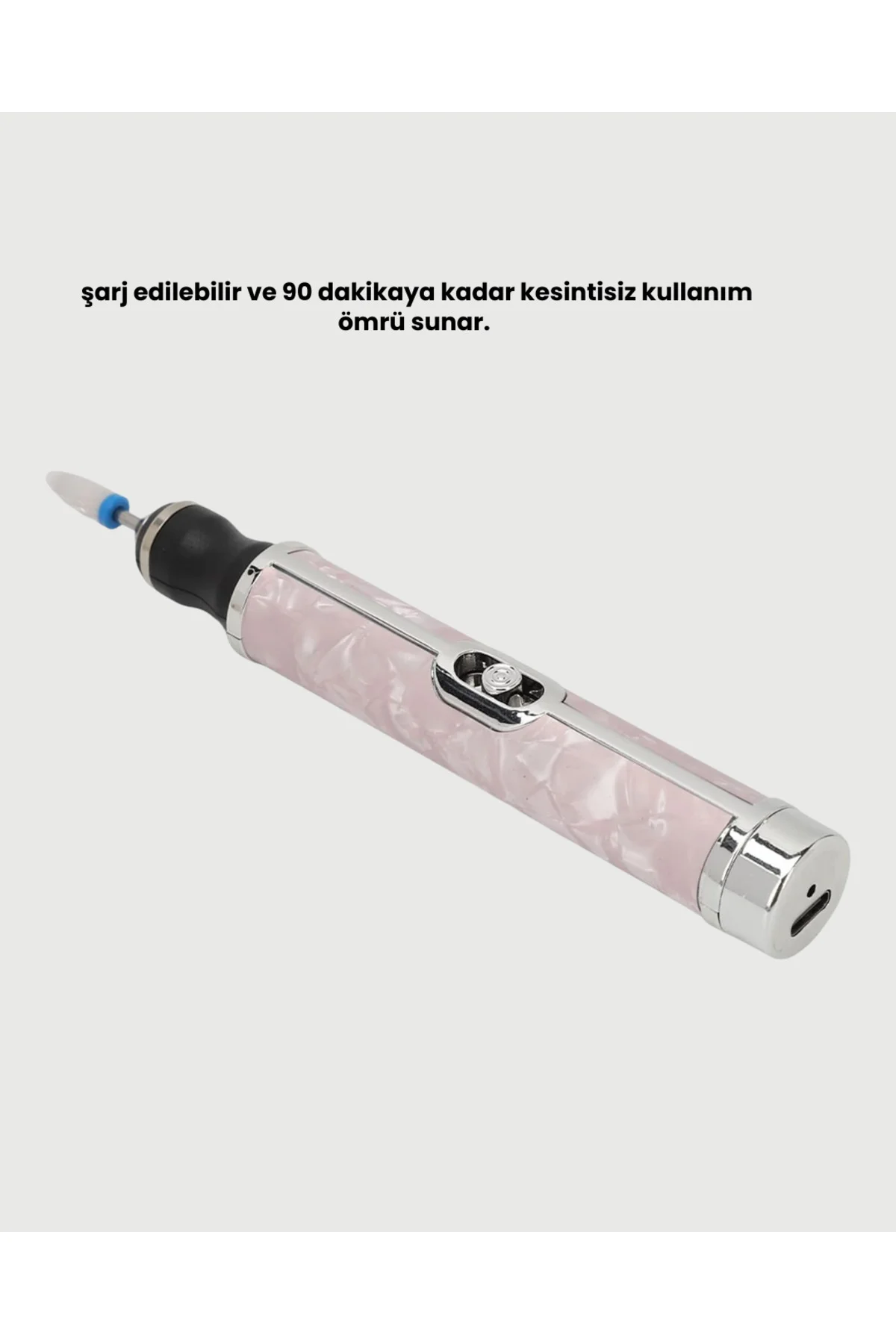 USB Şarjlı Profesyonel 20.000 RPM Elektrikli Oje Sökücü ve Tırnak