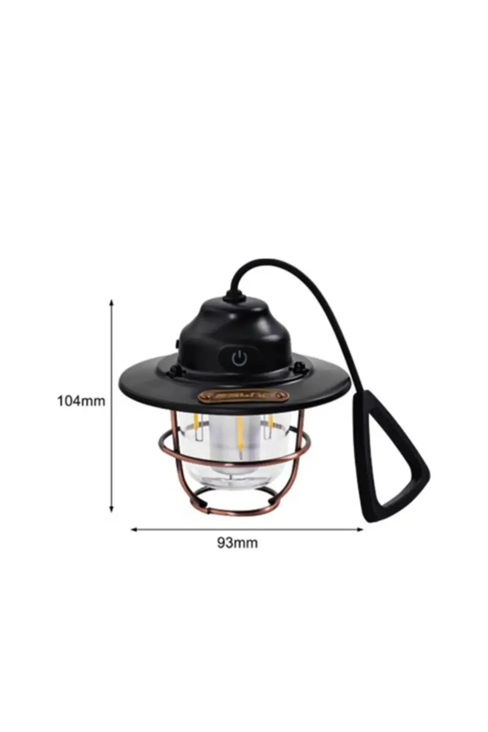 USB Şarjlı Retro LED Kamp Feneri – 4 Işık Modu, Su Geçirmez, Taşı