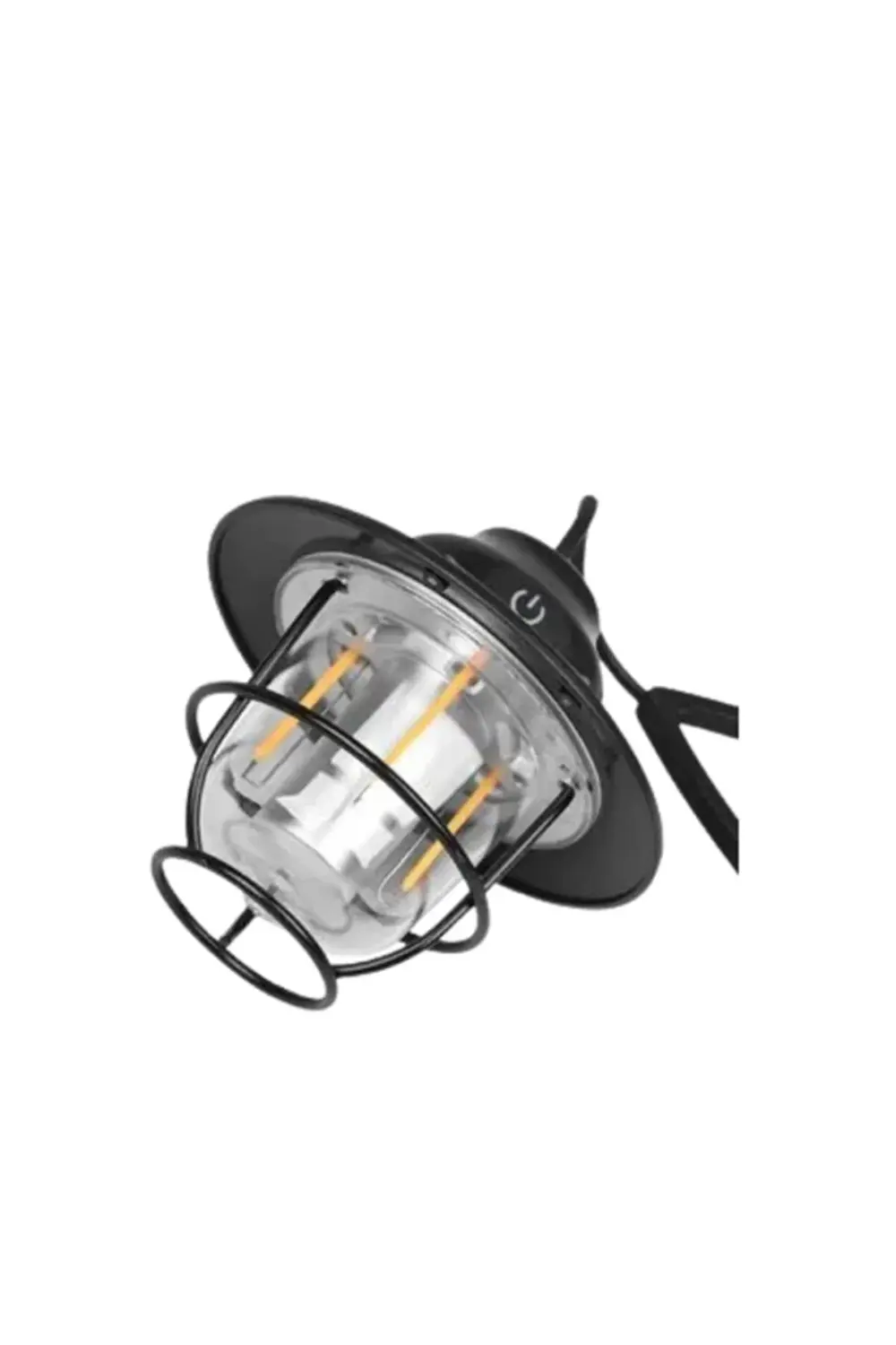 USB Şarjlı Retro LED Kamp Feneri – 4 Işık Modu, Su Geçirmez, Taşı