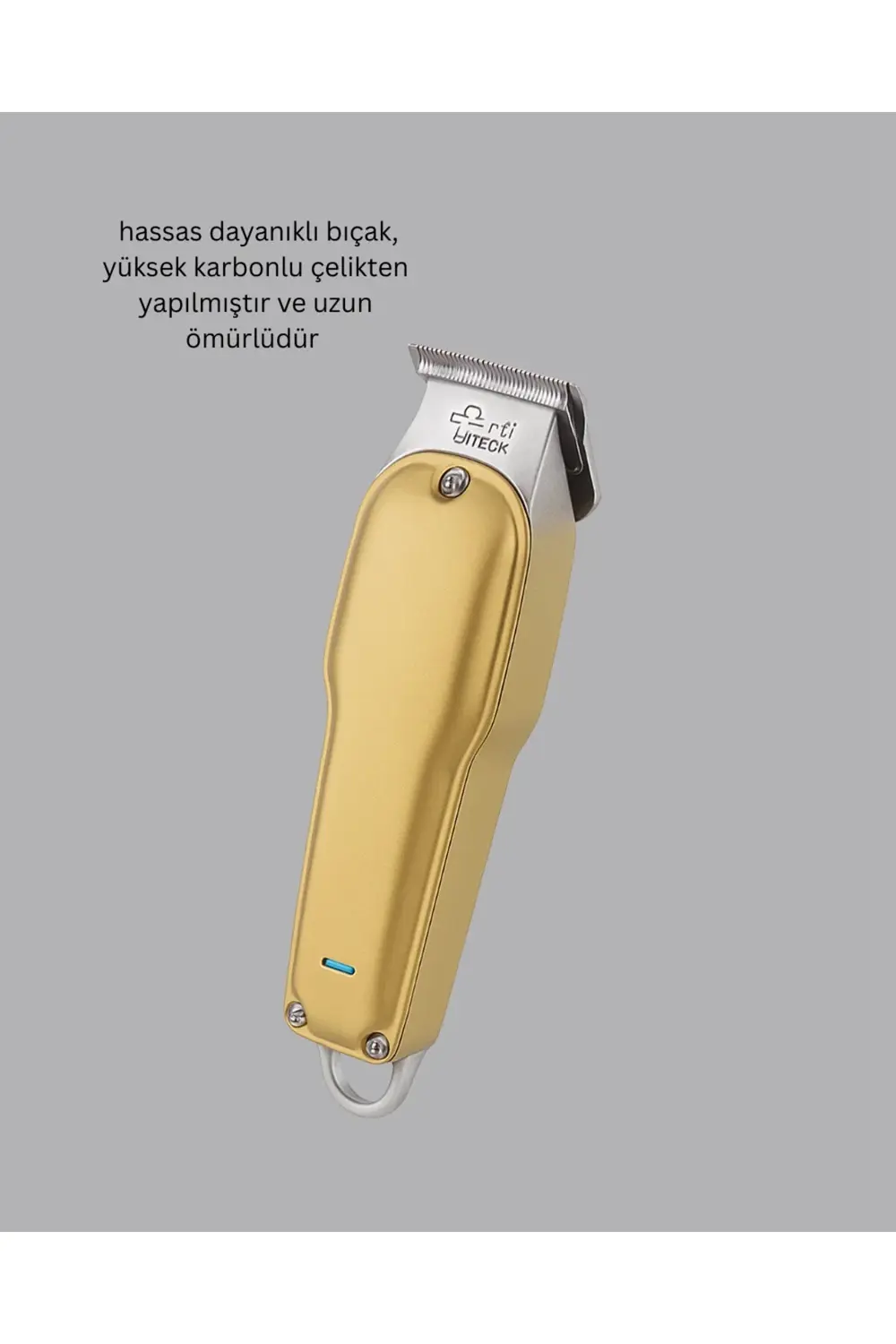 USB Şarjlı Saç Sakal Kesme Makinesi Hassas Detay Kesim İçin