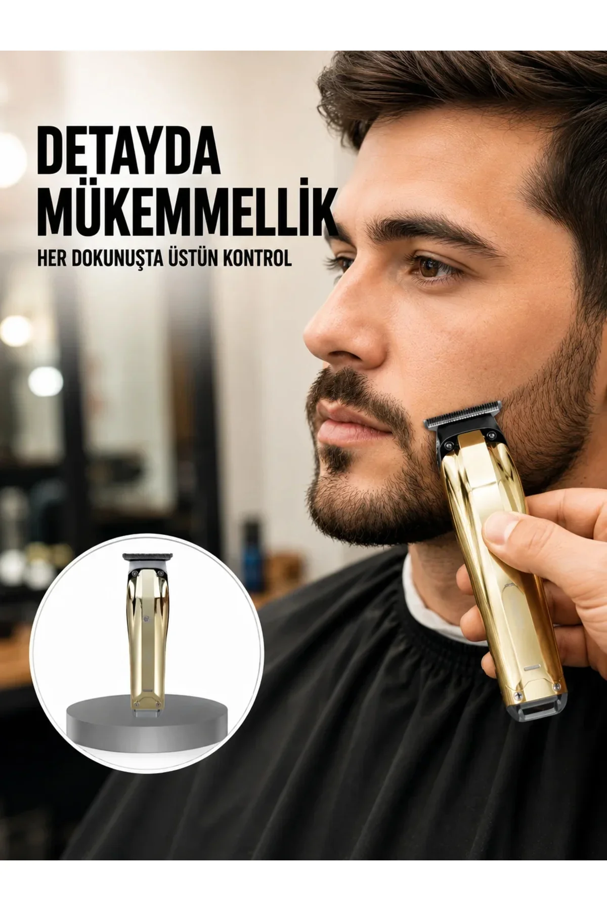 USB Şarjlı Saç Sakal Kesme Makinesi Hassas Detay Kesim İçin Yeni Nesil USB Şarjlı Saç Sakal Kesme Makinesi Hassas Detay Kesim İçin Yeni Nesil