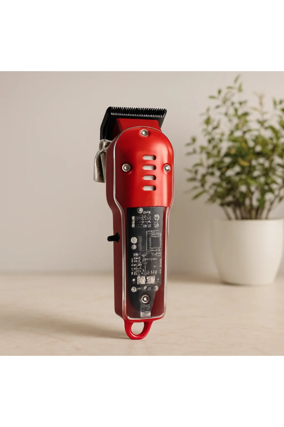 USB Şarjlı Saç & Sakal Kesme Makinesi - Şeffaf Gövde USB Şarjlı Saç & Sakal Kesme Makinesi - Şeffaf Gövde