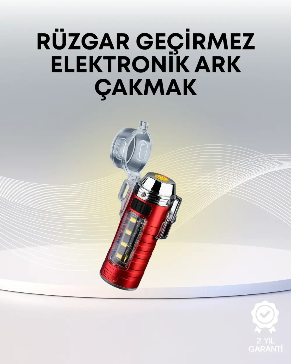 USB Şarjlı Suya Dayanıklı Elektrikli Çakmak