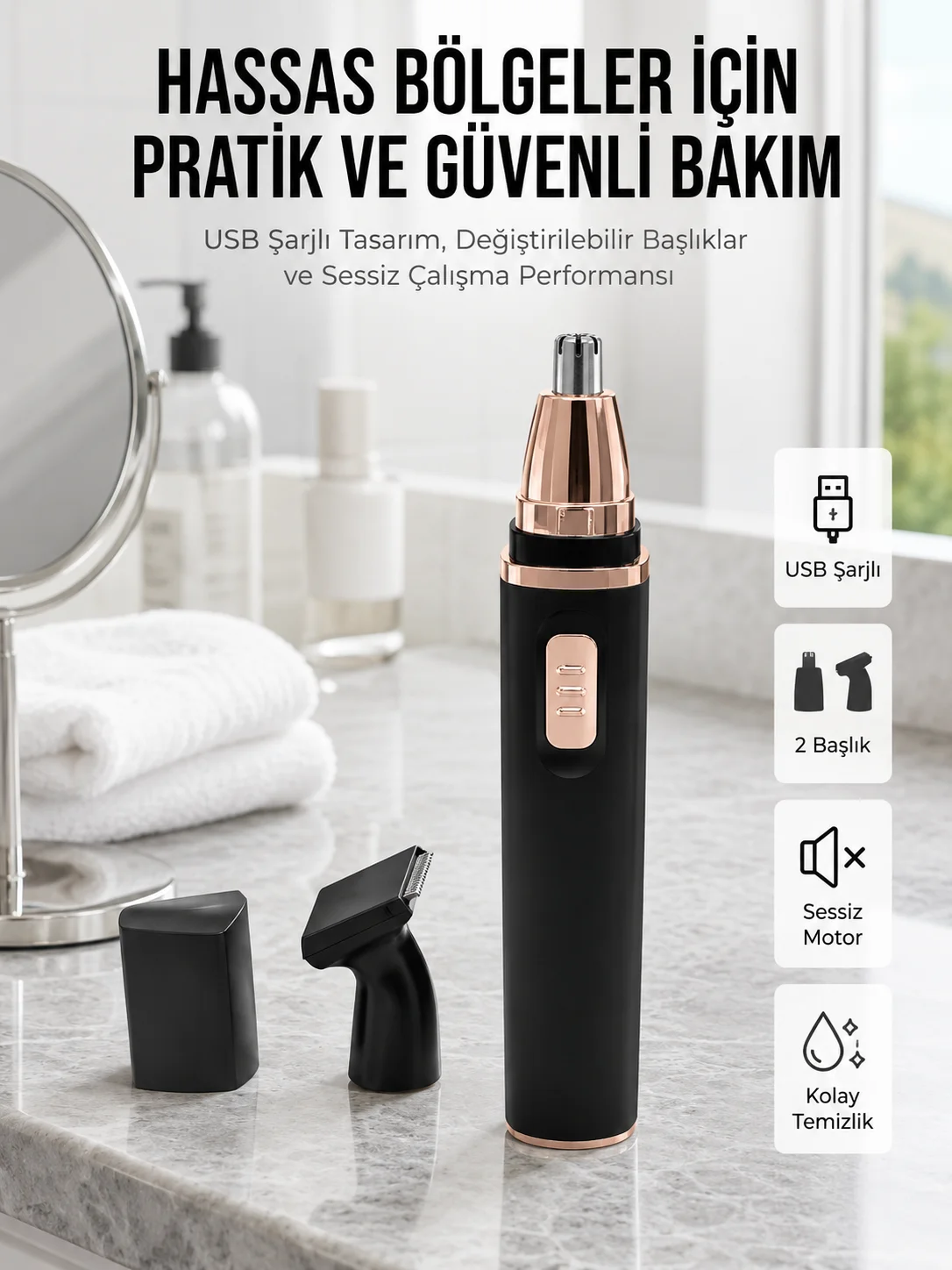 USB Sarjlı Tı raş Makinesi USB Sarjlı Traş Makinesi Uzun Ömürlü