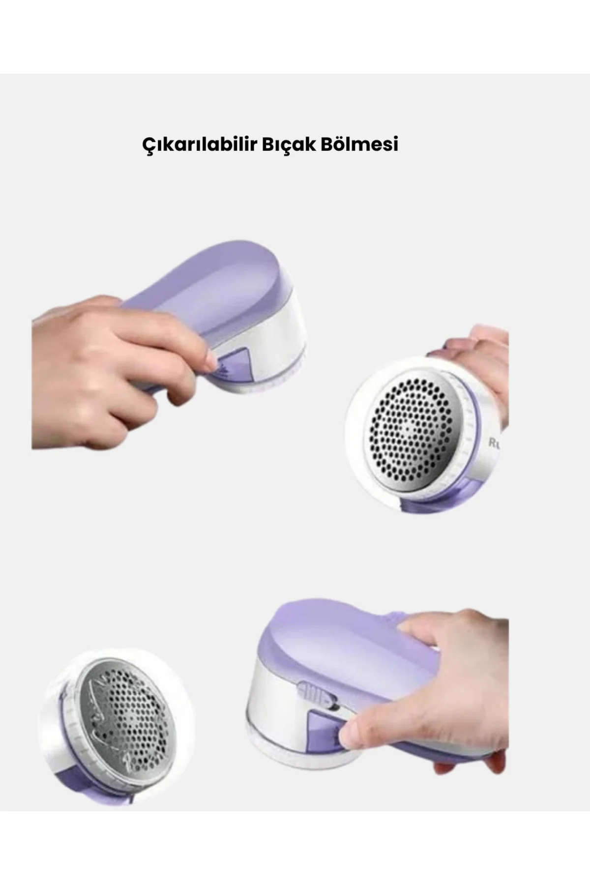 USB Şarjlı Tiftik Temizleyici – Kolay Temizlenen Hazne ve Bıçak, 