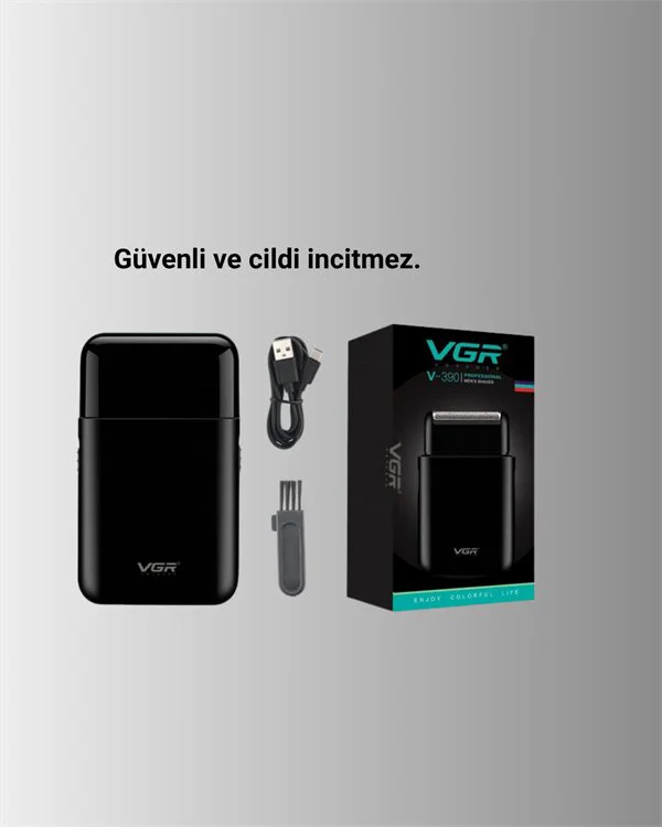 USB Şarjlı Traş Makinesi – Piston + Ağ Başlık 600 mAh Batarya