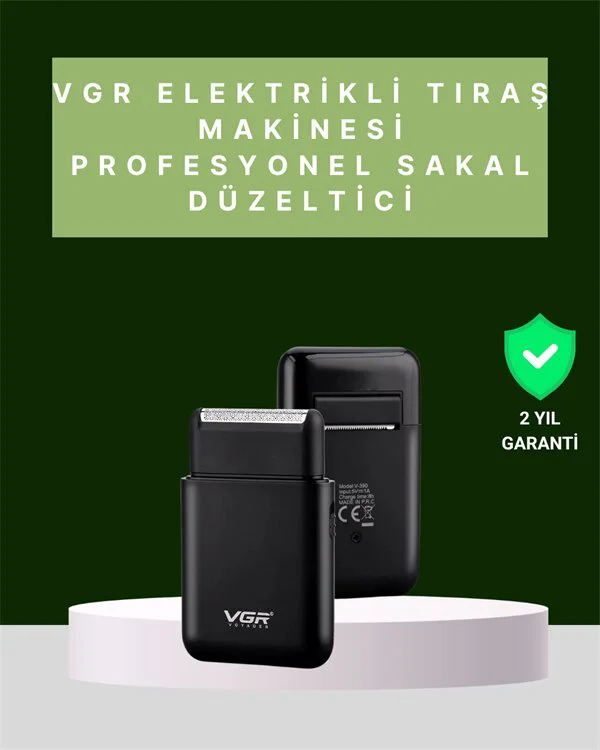 USB Şarjlı Traş Makinesi - Piston + Ağ Başlık 600 mAh Batarya | Seyahat ve Günlük Bakım İçin Kompakt Çözüm