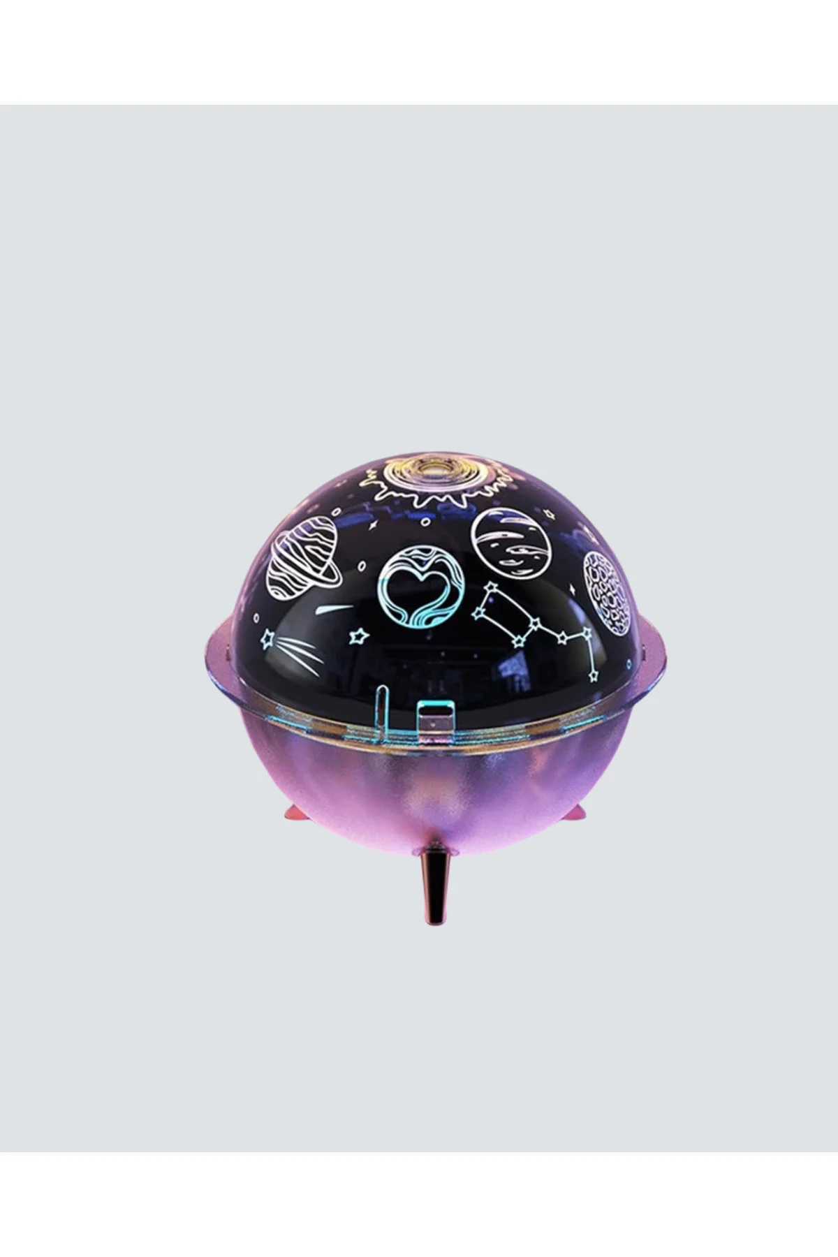 USB Şarjlı Uzay Temalı Işık Projektörü Hava Nemlendirici