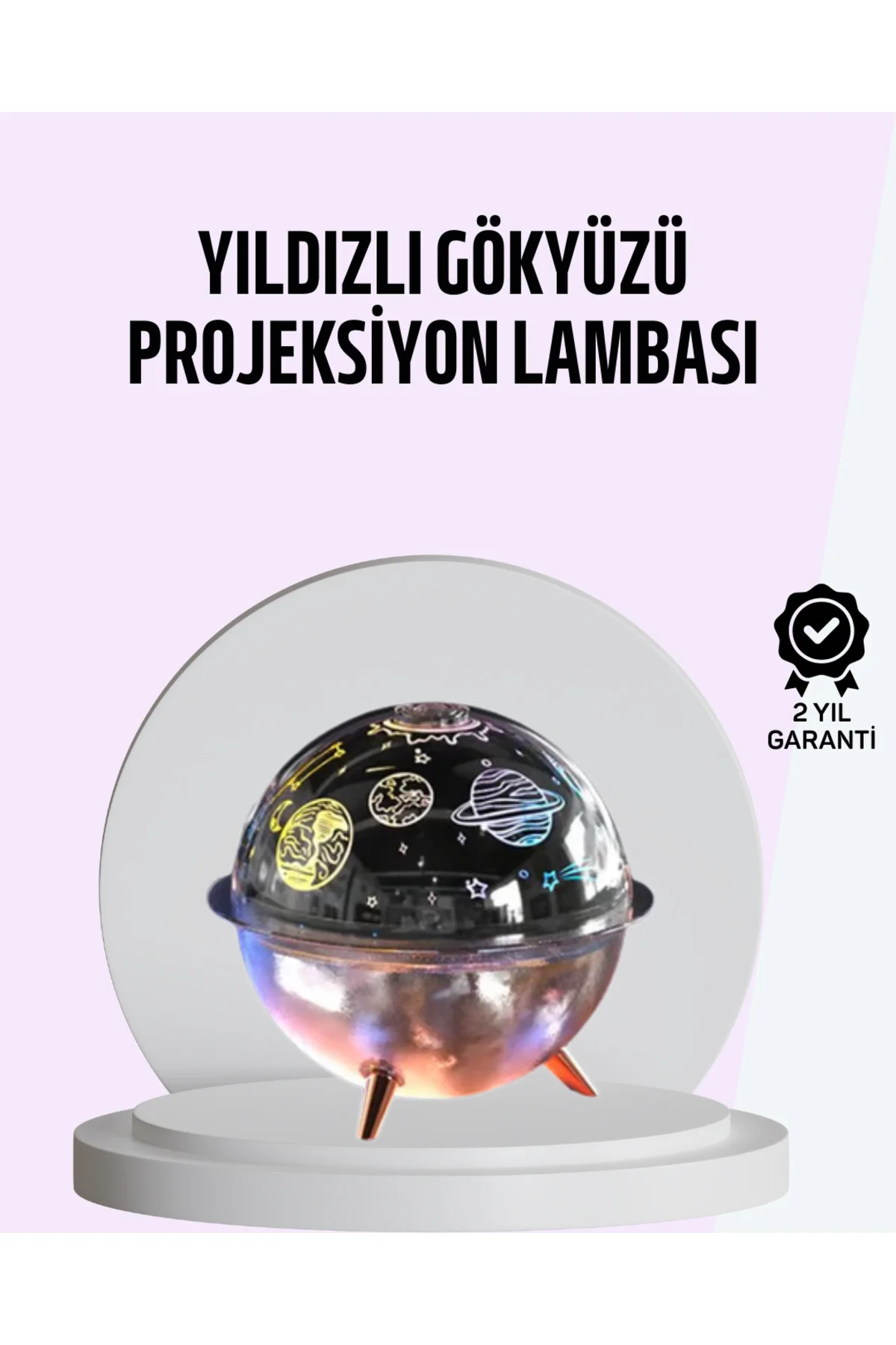 USB Şarjlı Uzay Temalı Işık Projektörü Hava Nemlendirici